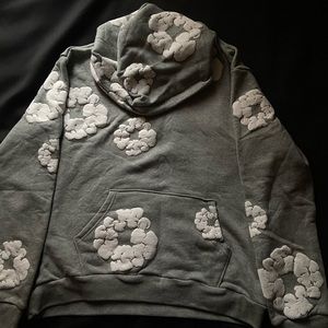 Denim tears the cotton wreath hoodie grey